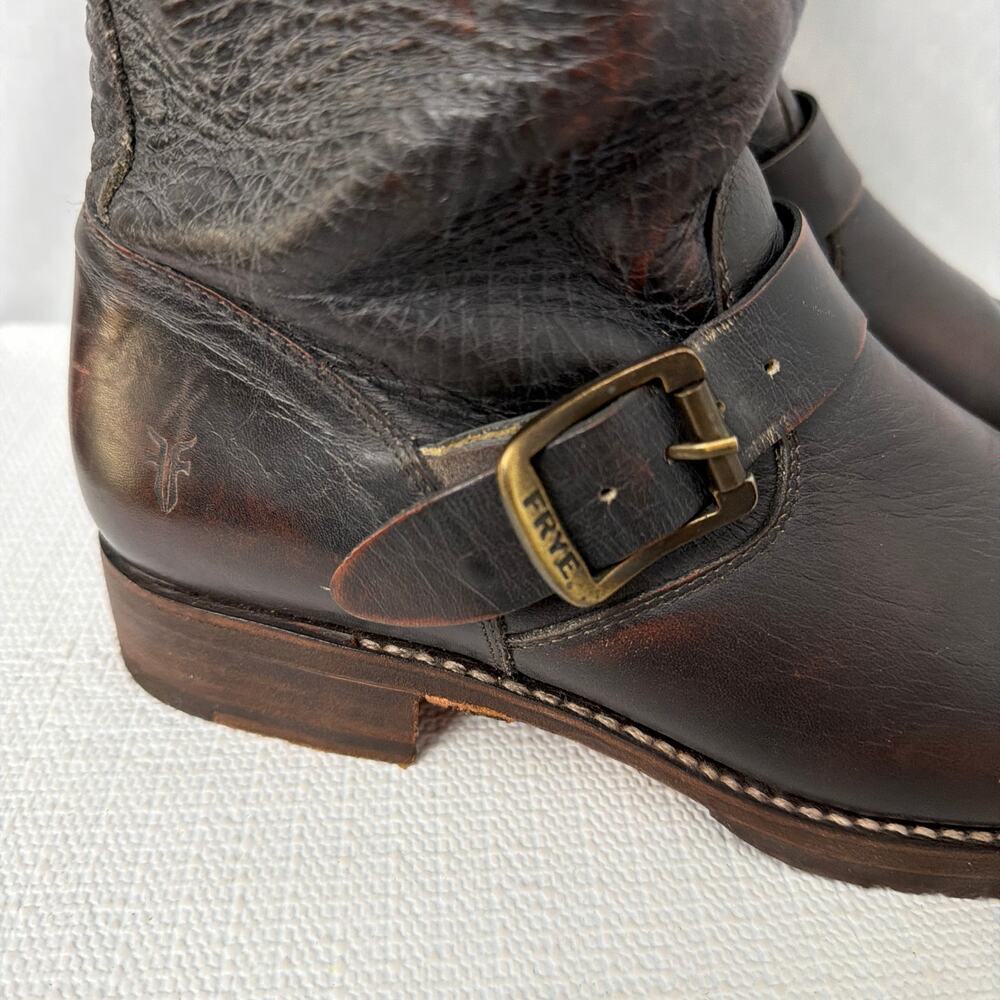 Frye Veronica Slouch Shortie Boots Dark Brown Women’s Size 9.5 - Picture 2 of 16